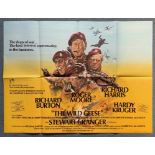 THE WILD GEESE (1978) - British UK Quad - RICHARD BURTON - ROGER MOORE - RICHARD HARRIS - Arnaldo