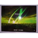 X-FILES FIGHT (1998) (GREEN) - TEASER ART UK QUAD FILM POSTER - 30" x 40" (76 x 101.5 cm) -