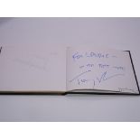 Autograph: An autograph album - numbered 173 containing circa 60 signatures collected in person by