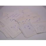 AUTOGRAPHS: A LARGE QUANTITY OF AUTOGRAPH ALBUM PAGES - these were originally part of the Laurie