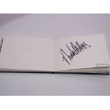 Autograph: An autograph album - numbered 209 containing circa 45 signatures collected in person by