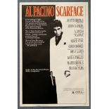 SCARFACE (1983) - US One Sheet - Career defining role for AL PACINO as Latino gangster Tony