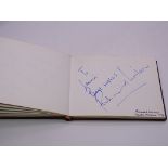 Autograph: An autograph album - numbered 96 containing circa 48 signatures collected in person by