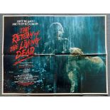 THE RETURN OF THE LIVING DEAD (1985) - British UK Quad - Zombie horror - 30" x 40" (76 x 101.5 cm) -