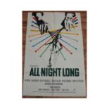 ALL NIGHT LONG (1961) - UK One Sheet Film Poster (27” x 40” – 68.5 x 101.5 cm) - Very Fine plus -