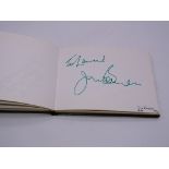 Autograph: An autograph album - numbered 127 containing circa 50 signatures collected in person by