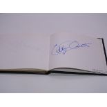 Autograph: An autograph album - numbered 165 containing circa 60 signatures collected in person by