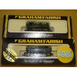 A PAIR OF N GAUGE GRAHAM FARISH STEAM LOCOMOTIVES (No. 1114 GWR 5700 CLASS PANNIER TANK) and (No.