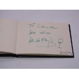 Autograph: An autograph album - numbered 141 containing circa 45 signatures collected in person by