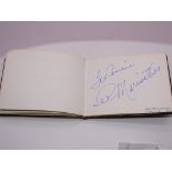 Autograph: An autograph album originally part of the Laurie Butcher Collection - numbered 52
