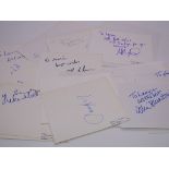 AUTOGRAPHS: A LARGE QUANTITY OF AUTOGRAPH ALBUM PAGES - these were originally part of the Laurie