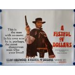 A FISTFUL OF DOLLARS (1967) - British UK Quad - CLINT EASTWOOD - First instalment of SERGIO LEONE'