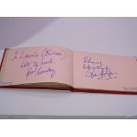 Autograph: An autograph album originally part of the Laurie Butcher Collection - numbered 19