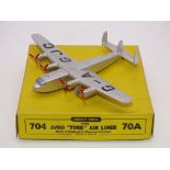 DINKY DIECAST AIRCRAFT: A 70a/704 'AVRO YORK AIRLINER' - G/VG IN G BOX