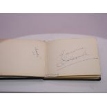 Autograph: An autograph album originally part of the Laurie Butcher Collection - numbered 8