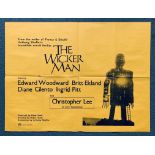 THE WICKER MAN (1973) - British UK Quad - CHRISTOP