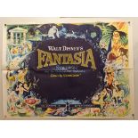 FANTASIA (1968 Release) - UK Quad Film Poster - 30" x 40" (76 x 101.5 cm) - Folded (as issued) -