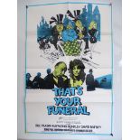 BRITISH ONE SHEET JOB LOT x 4 to include THAT'S YOUR FUNERAL (1972) - ONE BRIEF SUMMER (1969) - OVER