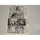 LABYRINTH (1986) A SET OF STORYBOARDS FOR LABYRINTH (1986)- INTO GOBLIN TOWN SEQUENCE - Production