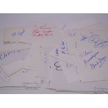 AUTOGRAPHS: A LARGE QUANTITY OF AUTOGRAPH ALBUM PAGES - these were originally part of the Laurie