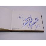 Autograph: An autograph album - numbered 100 containing circa 50 signatures collected in person by