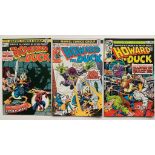 HOWARD THE DUCK #1, 2 & 3 (3 in Lot) (1976 - MARVEL) NM (Cents Copy) - Spider-Man crossover. J.
