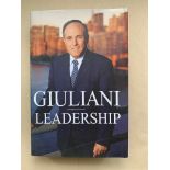 SIGNED BOOKS: GIULIANI: LEADERSHIP - RUDY GIULIANI - Hardback -(2002 - 1st edition, 5th printing)