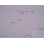 Autograph: SCANDAL - A pair of album pages - JOHN PROFUMO and CHRISTINE KEELER - Near Fine -