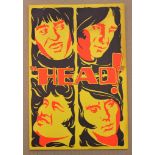 THE MONKEES: HEAD! (1968) - FILM SYNOPSIS LEAFLET - A rare piece of music/film memorabilia - Good/