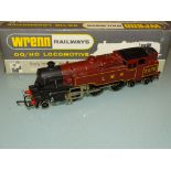 OO GAUGE: WRENN RAILWAYS: A W2219 2-6-4 STEAM TANK LOCOMOTIVE IN LMS MAROON LIVERY - VG IN G/VG box