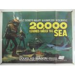 20,000 LEAGUES UNDER THE SEA (1960's release) - UK Quad Film Poster (30" x 40" - 76 x 101.5 cm) -