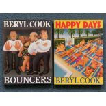 SIGNED BOOKS: BOUNCERS (1991) & HAPPY DAYS (1995) (2 in Lot) - BERYL COOK - Hardback (1st edition) -