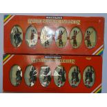 A PAIR OF BRITAINS MODEL SOLDIER SETS to include 7239 GORDON HIGHLANDER OFFICER, PIPER and 5 MEN and