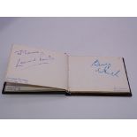 Autograph: An autograph album originally part of the Laurie Butcher Collection originally part of