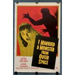 I MARRIED A MONSTER FROM OUTER SPACE (1958) - US One Sheet - Classic 'B' Movie 50's sci-fi - 27" x