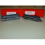 HO GAUGE: A PAIR OF FRENCH OUTLINE 2-RAIL DIESEL LOCOMOTIVES IN SNCF LIVERY BY JOUEF AND MEHANO - VG