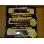 A PAIR OF N GAUGE GRAHAM FARISH STEAM LOCOMOTIVES (No. 1604 GWR PRAIRIE TANK) and (No. 1105 9400