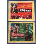 ROAD HOUSE (1948) Lot x 2 - UK/British Half Sheet Movie Posters - Country of Origin First