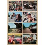 GRAND PRIX (1967) - Complete set 16 x British Front of House Lobby Cards - JAMES GARNER - This is