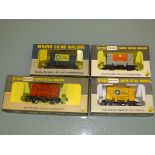OO GAUGE: WRENN RAILWAYS: A GROUP OF RARER CEMENT WAGONS TO INCLUDE: W4626P BLUE CIRCLE, W5080 '