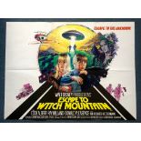 ESCAPE TO WITCH MOUNTAIN (1975) - UK Quad Film Poster - VIC FAIR / BRIAN BYSOUTH artwork - 30" x 40"