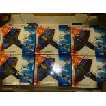 A GROUP OF CORGI AVIATION ARCHIVE 1:72 SCALE MODEL FIGHTER PLANES FROM THE BATTLE OF BRITAIN