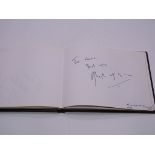 Autograph: An autograph album - numbered 164 containing circa 60 signatures collected in person by