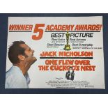 ONE FLEW OVER THE CUCKOO'S NEST (1975) - British UK Quad - JACK NICHOLSON - 30" x 40" (76 x 101.5