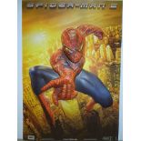 SPIDER-MAN 2 (2004) - PLASTIC 3D RELIEF POSTER (27" X 40") - Produced for International Use in