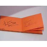 Autograph: An autograph album originally part of the Laurie Butcher Collection - numbered 42