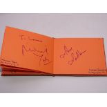 Autograph: An autograph album originally part of the Laurie Butcher Collection - numbered 22