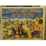 CUSTER'S LAST STAND - US Half Sheet Movie Poster - Flat - Fair