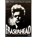 ERASERHEAD (1985 Release) - German A1 Film Poster - DAVID LYNCH - Classic black & white cult