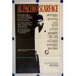 SCARFACE (1983) - US One Sheet - Career defining role for AL PACINO as Latino gangster Tony